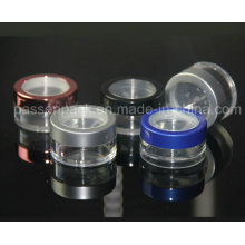 5g ronda de plástico suelta de polvo de tarro para el empaquetamiento cosmético (PPC-LPJ-002)